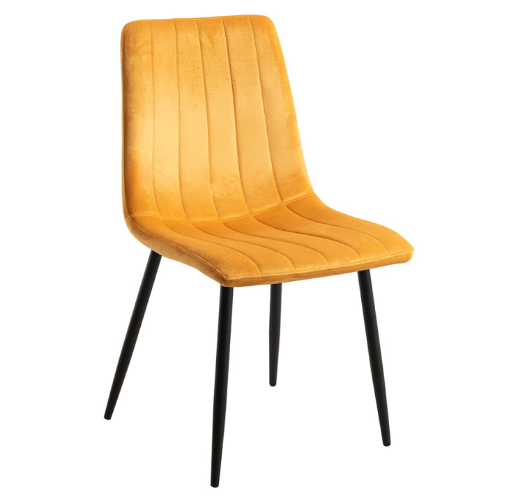 Silla Hurl Tejido de Terciopelo 37 x 44 x 86 cm