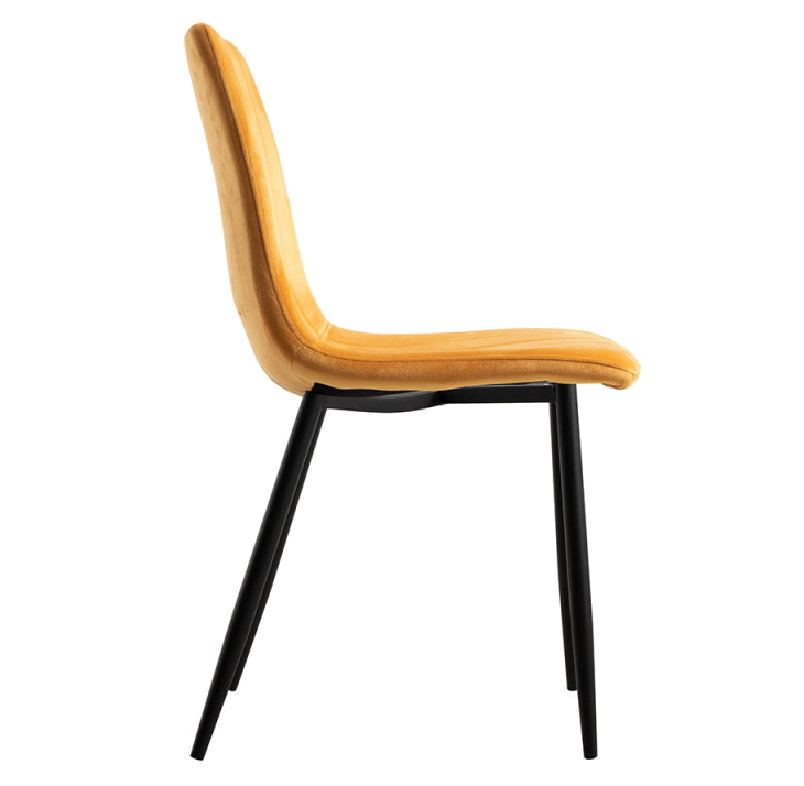 Silla Hurl Tejido de Terciopelo 37 x 44 x 86 cm