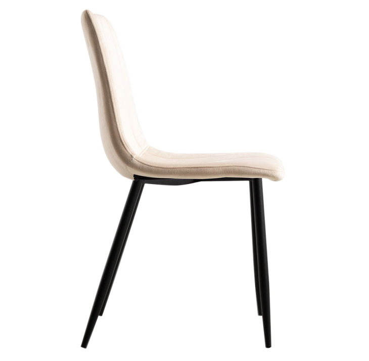 Silla Hurl Tejido de Terciopelo 37 x 44 x 86 cm