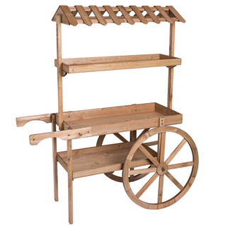 Carrito Expositor Candy Bar Dins Madera Envejecida 