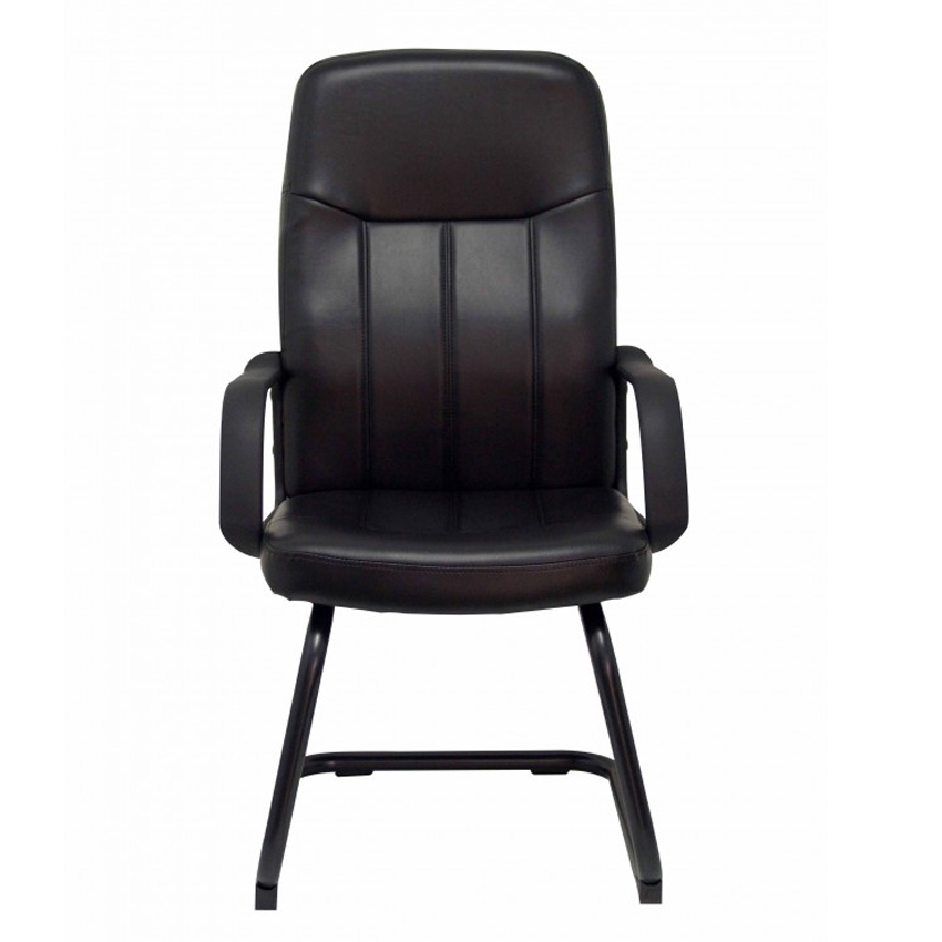 Sillón Aragón Patín Similpiel Negro 57 x 59 x 108 cm