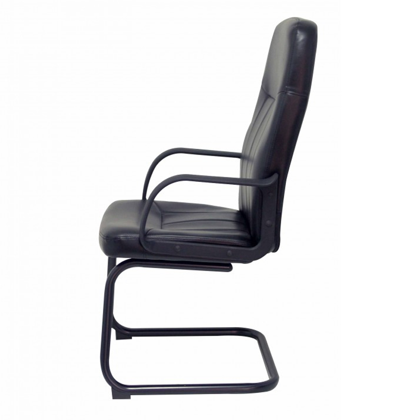 Sillón Aragón Patín Similpiel Negro 57 x 59 x 108 cm