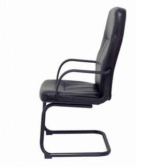 Sillón Aragón Patín Similpiel Negro 57 x 59 x 108 cm