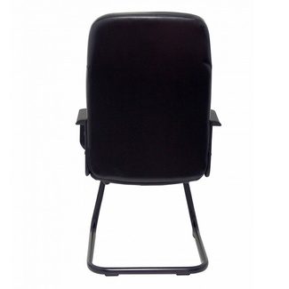 Sillón Aragón Patín Similpiel Negro 57 x 59 x 108 cm