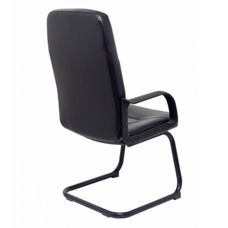 Sillón Aragón Patín Similpiel Negro 57 x 59 x 108 cm