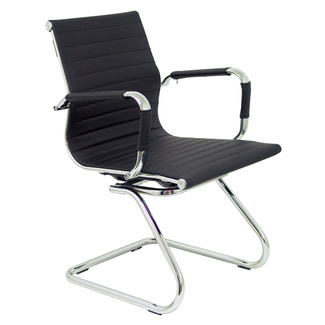Sillón Madroño Patín Similpiel Negro 60 x 56 x 88 cm