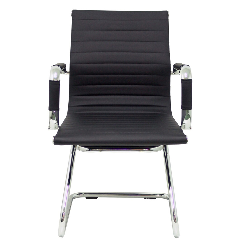 Sillón Madroño Patín Similpiel Negro 60 x 56 x 88 cm