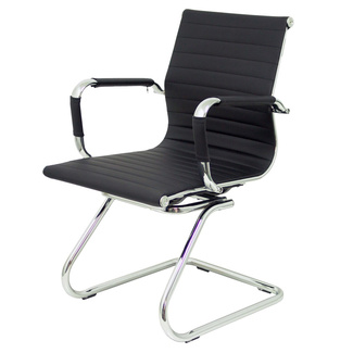 Sillón Madroño Patín Similpiel Negro 60 x 56 x 88 cm