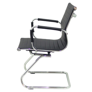 Sillón Madroño Patín Similpiel Negro 60 x 56 x 88 cm
