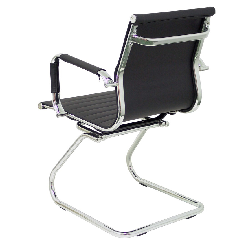 Sillón Madroño Patín Similpiel Negro 60 x 56 x 88 cm