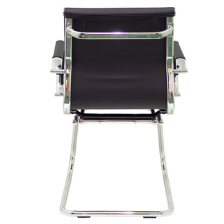 Sillón Madroño Patín Similpiel Negro 60 x 56 x 88 cm