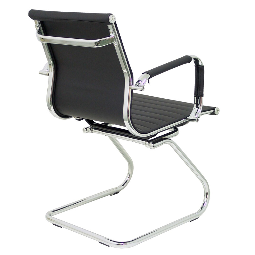 Sillón Madroño Patín Similpiel Negro 60 x 56 x 88 cm