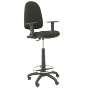 Taburete Ayna Bali Negro con Brazos Regulables 60 x 60 x 117 cm   