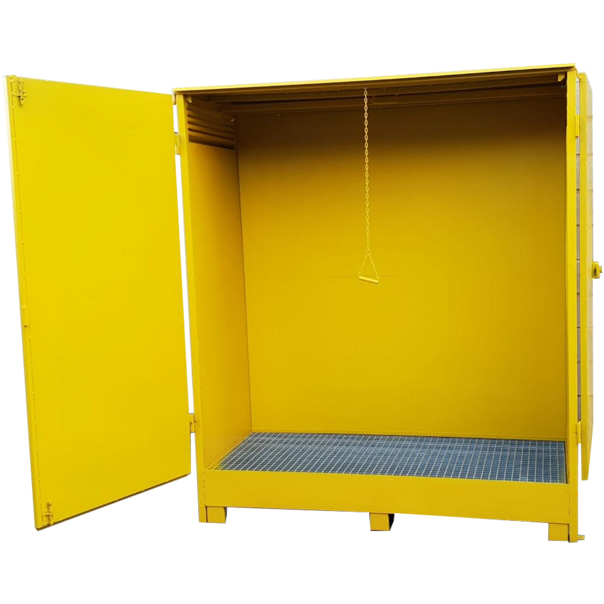Caseta de metal para exterior diáfana techo elevable