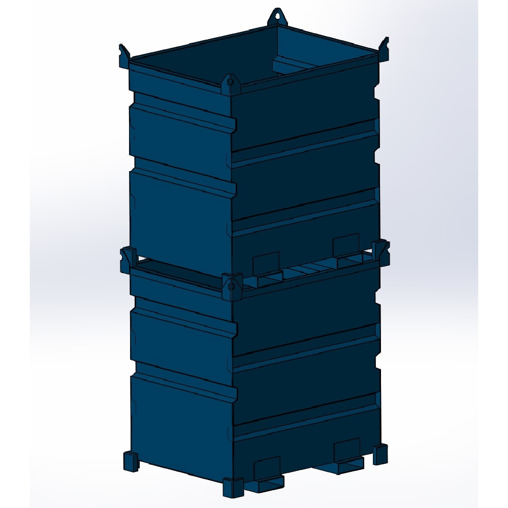 Cuchara giratoria para carretilla elevadora modelo VTR