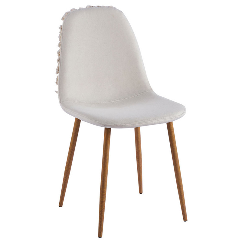 Silla Dikor Asiento Tapizado Tela con Diseño 39 x 43 x 86 cm