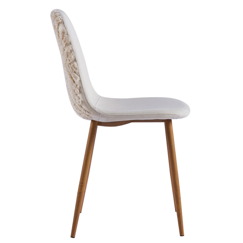 Silla Dikor Tapizado Tela con Diseño 39 x 43 x 86 cm
