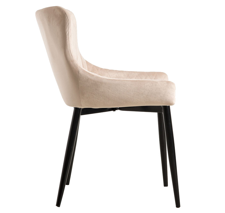 Silla Dans Asiento Tejido de Terciopelo 40 x 55 x 88 cm