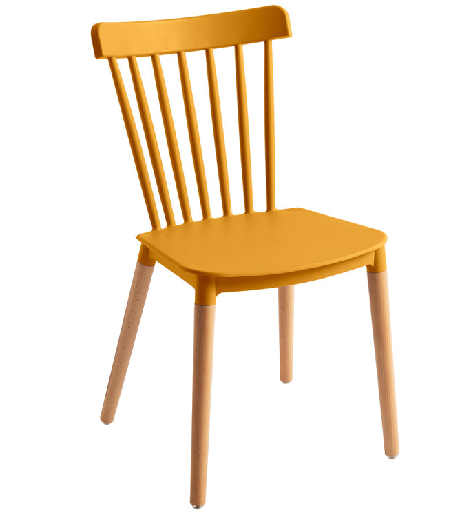 Silla Sansa en Haya y Polipropileno 54 x 44 x 82 cm