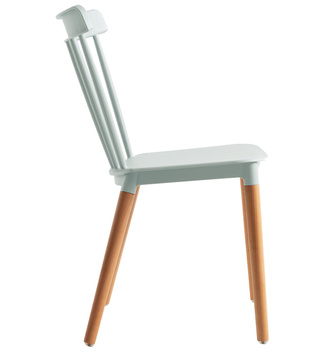 Silla Sansa en Haya y Polipropileno 54 x 44 x 82 cm