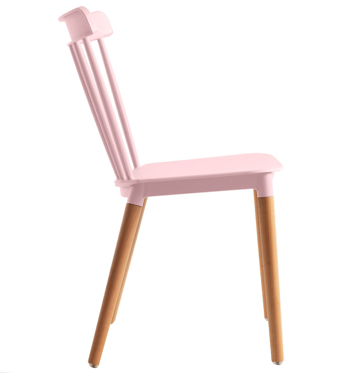 Silla Sansa en Haya y Polipropileno 54 x 44 x 82 cm