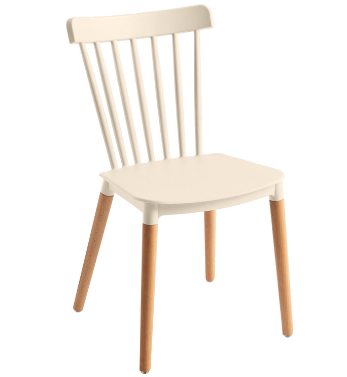 Silla Sansa en Haya y Polipropileno 54 x 44 x 82 cm