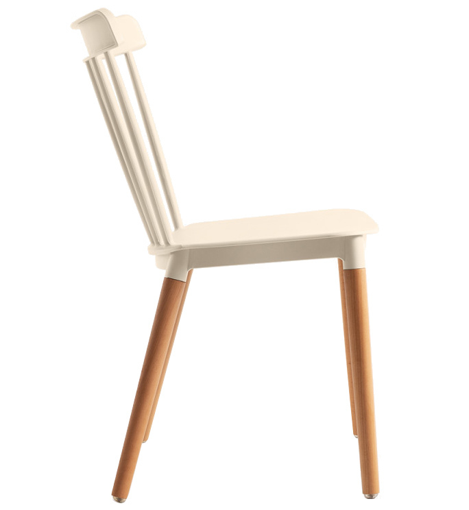 Silla Sansa en Haya y Polipropileno 54 x 44 x 82 cm