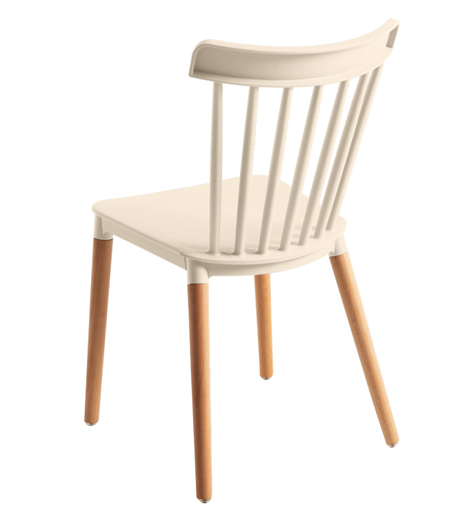 Silla Sansa en Haya y Polipropileno 54 x 44 x 82 cm