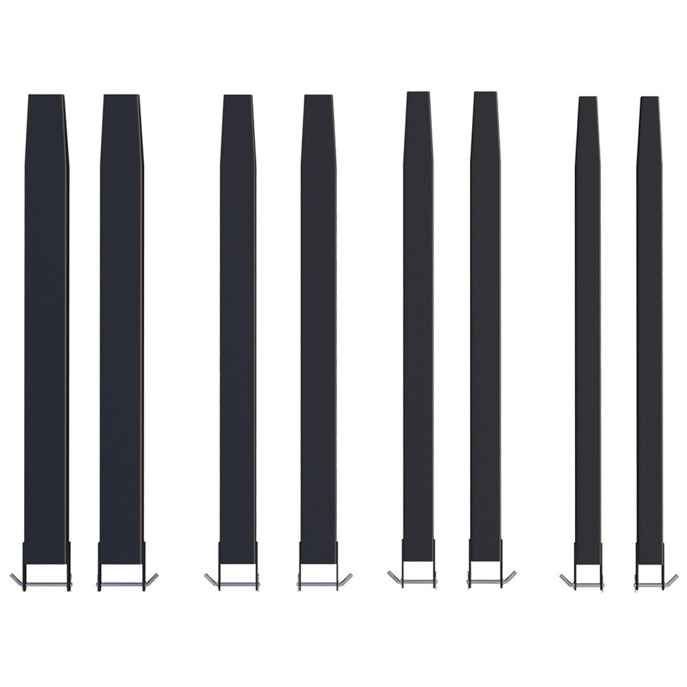 Extensiones de horquilla cerradas para carretilla 