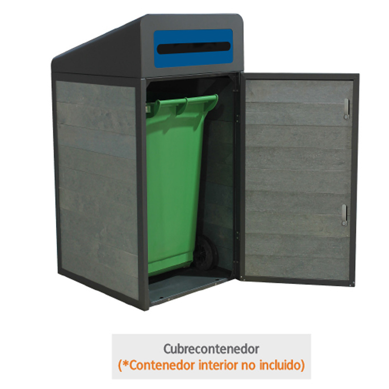 Cubrecontenedor Zurich de Plástico Reciclaje 
