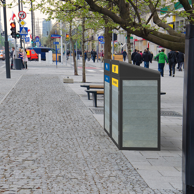 Cubrecontenedor Zurich de Plástico Reciclaje 