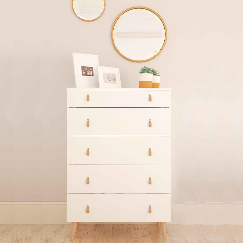 Sinfonier Blanco Poro 5 Cajones 48 x 80 x 119 cm Ref.691