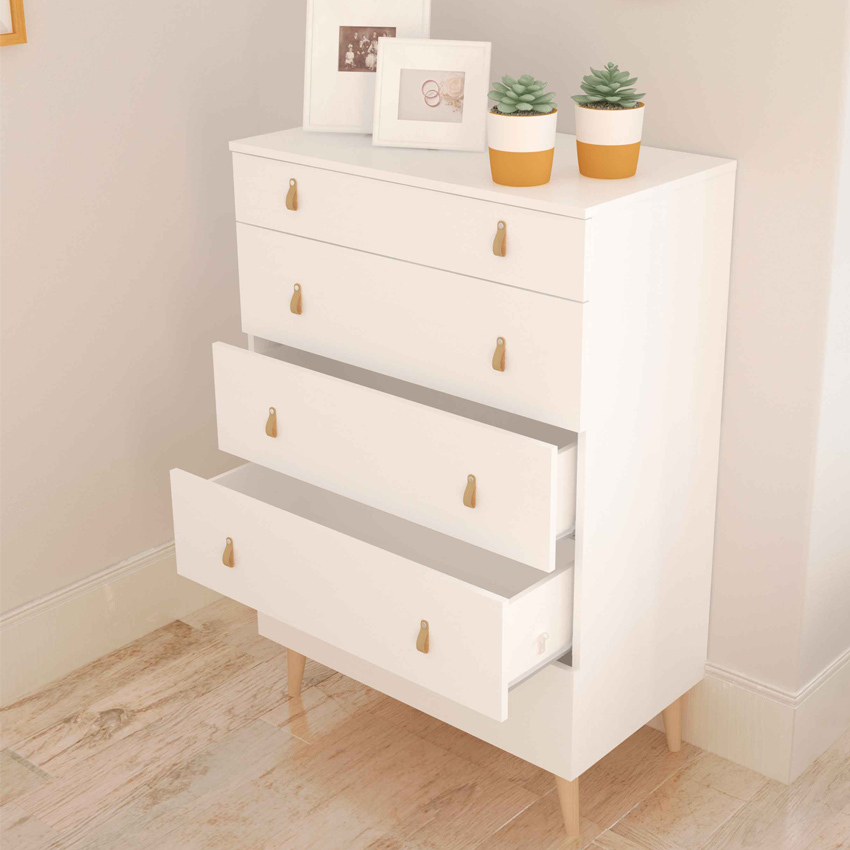 Sinfonier Blanco Poro 5 Cajones 48 x 80 x 119 cm Ref.691