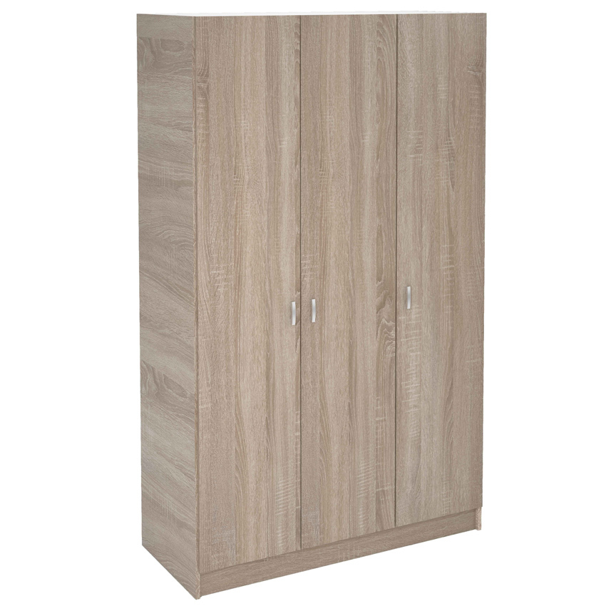 Armario de Melamina 3 Puertas 52 x 128,2 x 200 cm Ref.7349