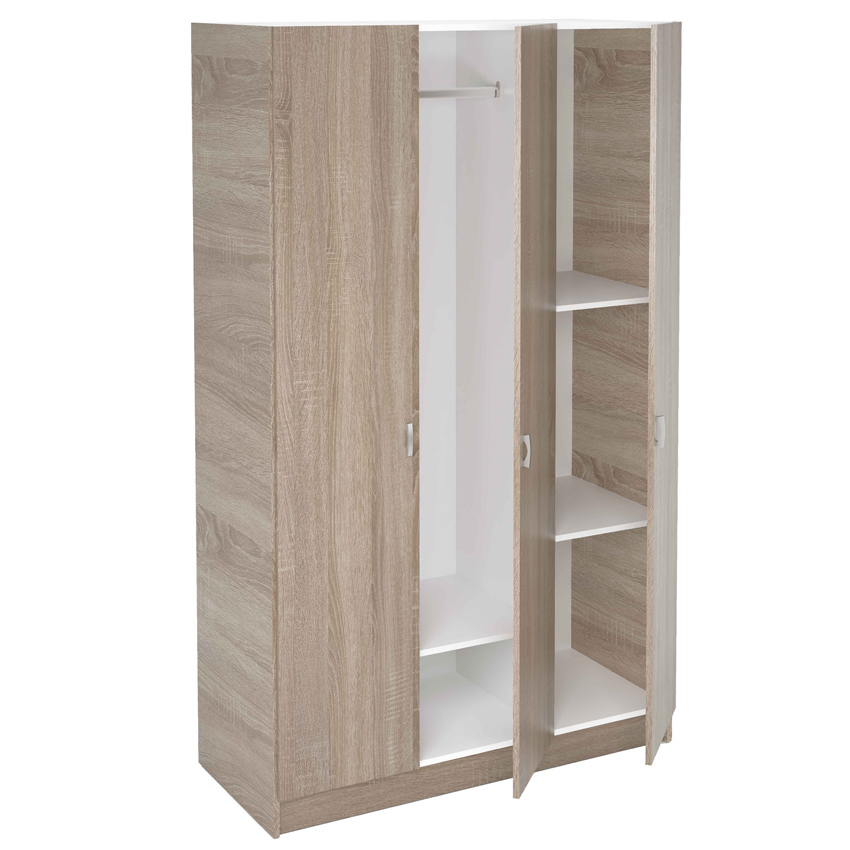 Armario de Melamina 3 Puertas 52 x 128,2 x 200 cm Ref.7349