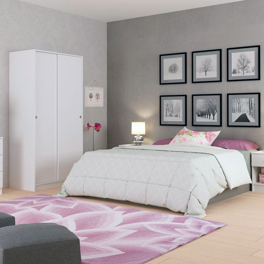 Armario 2 Puertas Correderas 50 x 90 x 180 cm Ref. 9457