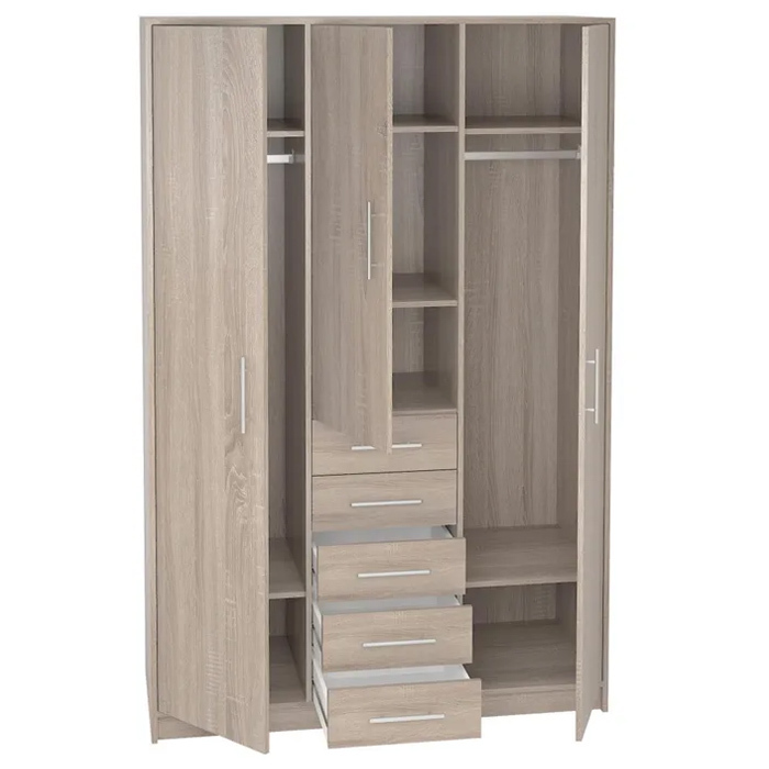 Armario 3 Puertas Abatibles 50 x 130 x 200 cm Ref.9235