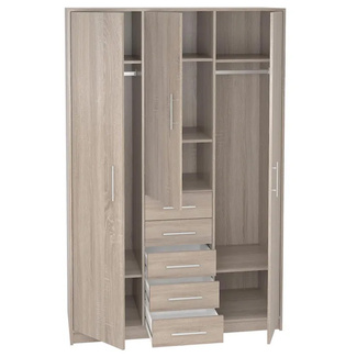 Armario 3 Puertas Abatibles 50 x 130 x 200 cm Ref.9235