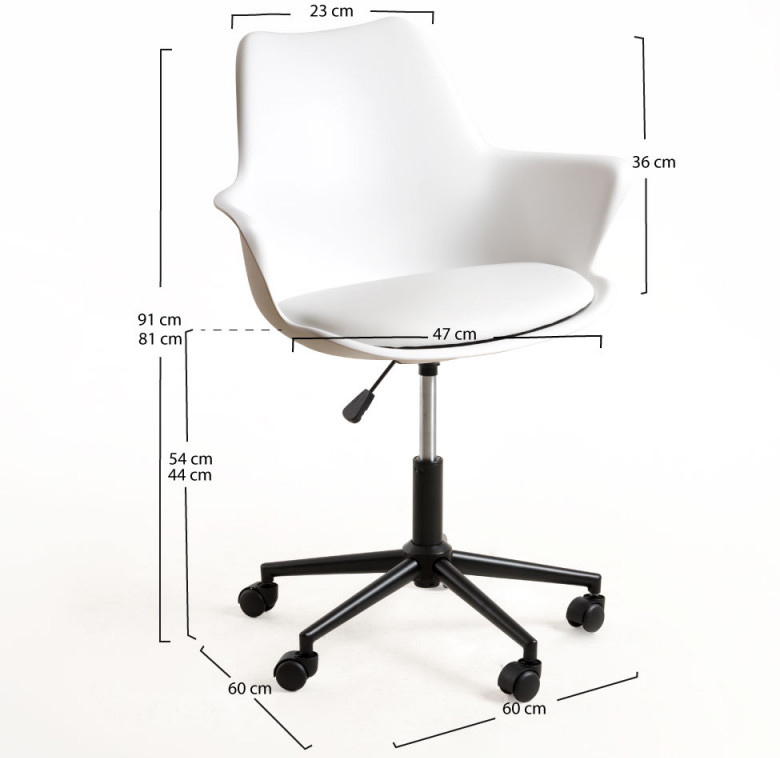 Silla Auxiliar Mona Office 59 x 61 x 81 cm 