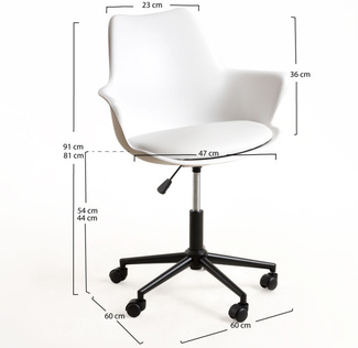 Silla Auxiliar Mona Office 59 x 61 x 81 cm 