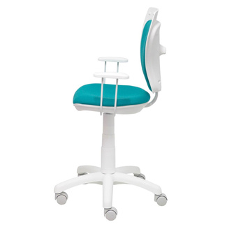 Silla Juvenil Salinas Blanca Tejido Bali Brazos Fijos 46 x 53 x 98 cm 