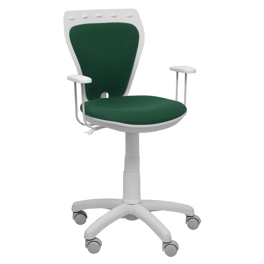 Silla Juvenil Salinas Blanca Tejido Bali Brazos Fijos 46 x 53 x 98 cm 