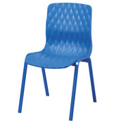 Silla Apilable Armazón de Tubo Oval Acerado Ref.M1208 