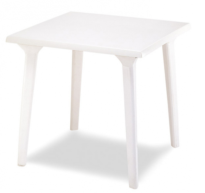 Mesa Terraza en Resina Color Blanco Ref.M360 