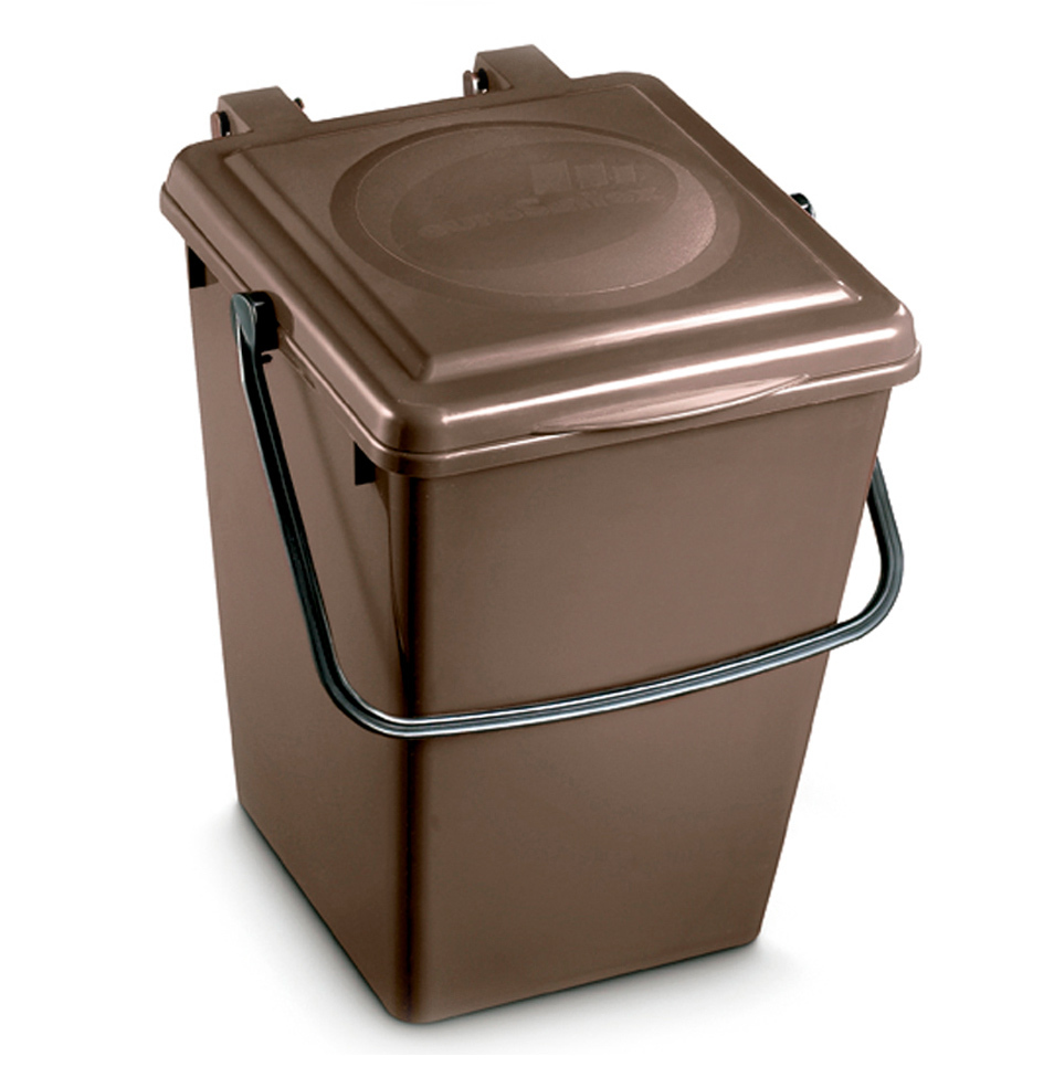 Cubo ECOBOX con Asa de Plástico para la Recogida Residuos Domésticos 