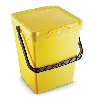 Cubo ECOBOX 25 Litros Asa Plástica para Residuos Domésticos  