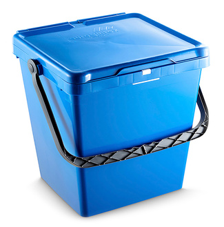 Cubo ECOBOX con Asa de Plástico para Residuos Domésticos 