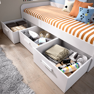 Cama Nido MEK con 3 Cajones 