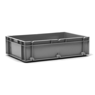 Caja de Plastico Norma Europa Gris Cerrada 40 x 60 x 16,5 cm