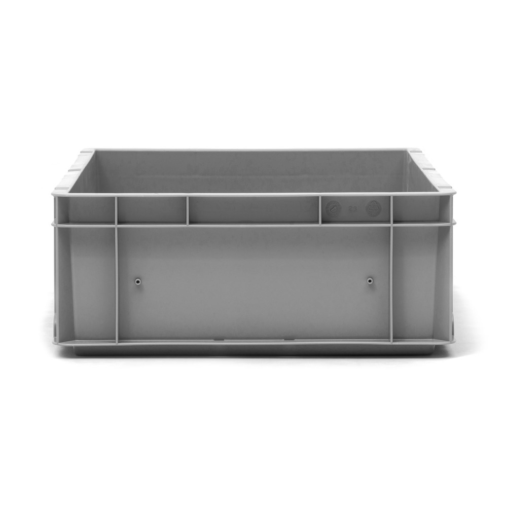 Caja de Plastico Norma Europa Gris Cerrada 40 x 60 x 16,5 cm